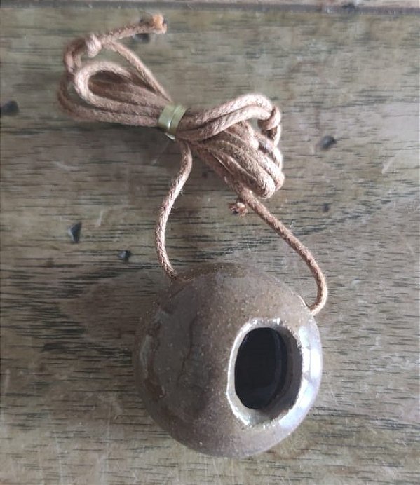 Colar Difusor Circular Marrom