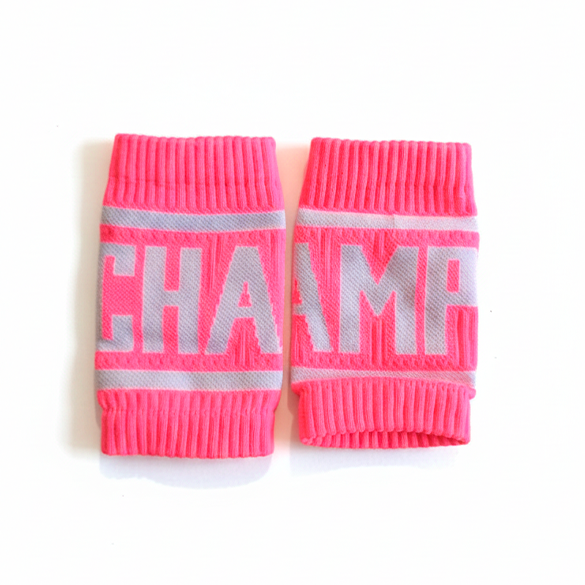 Munhequeira Rosa Canelada Seca Suor - Champions