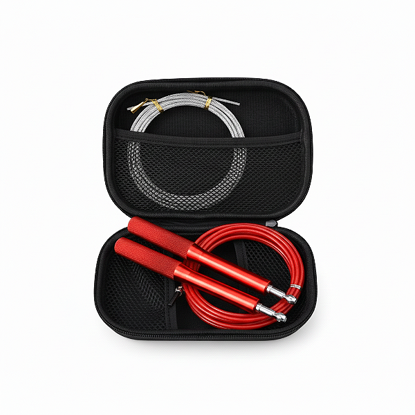 Kit Speed Rope Vermelho - Cordinha Crossfit CHAMP