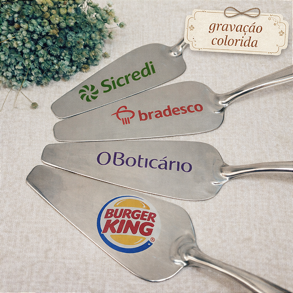 Espátula de Bolo Personalizada Colorida – Brinde Corporativo e Eventos