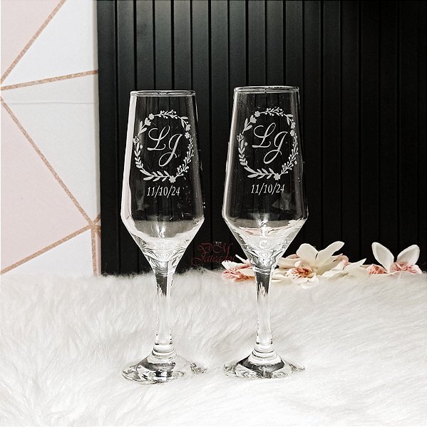 Taça Buffet champanhe personalizada - Unidade