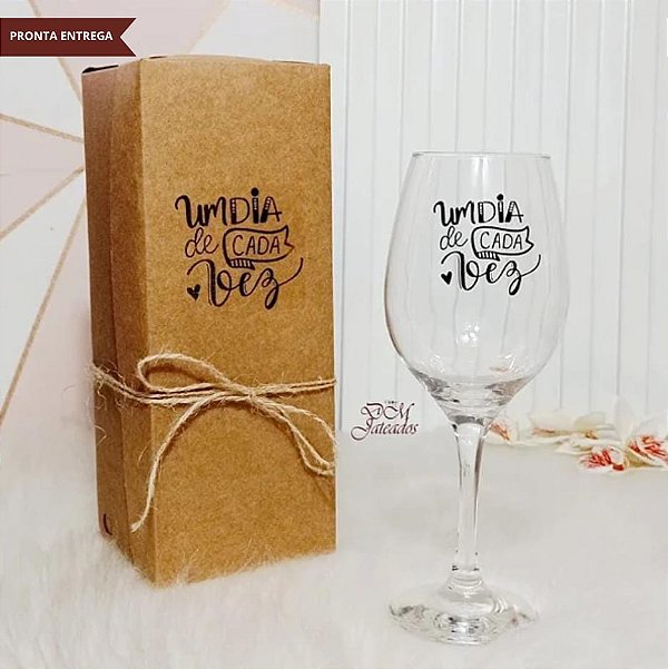 Kit Indiv. Taça Para Vinho - Um Dia De Cada Vez