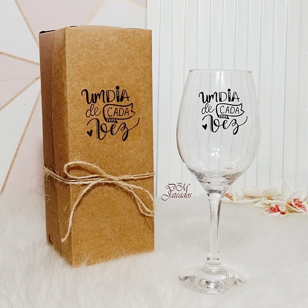 Kit Indiv. Taça Para Vinho - Um Dia De Cada Vez