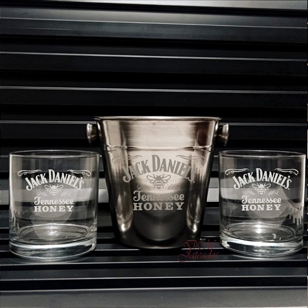 Kit whisky Balde + 2 copos whisky
