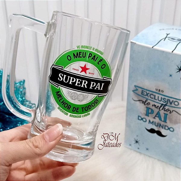 Caneca para chopp Personalizada adesivo UV -Gravação colorida