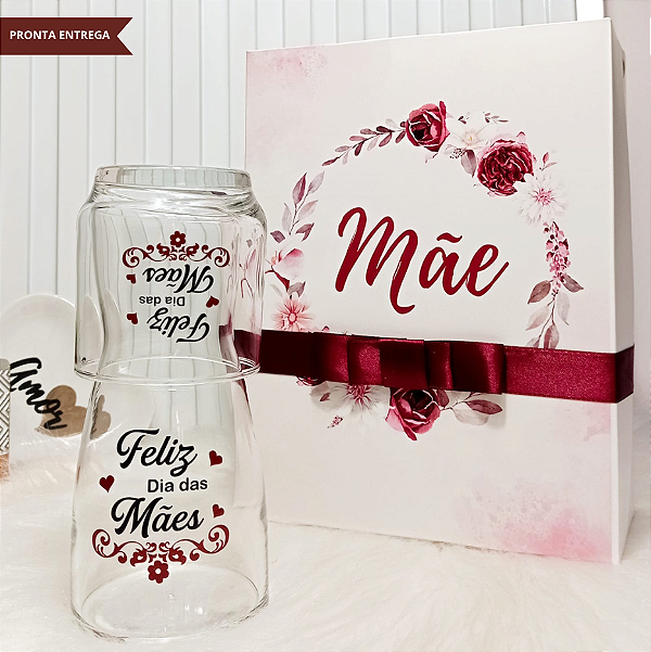 Dia Das Mães - Jogo Moringa E Copo Para Água + Caixa / Mãe