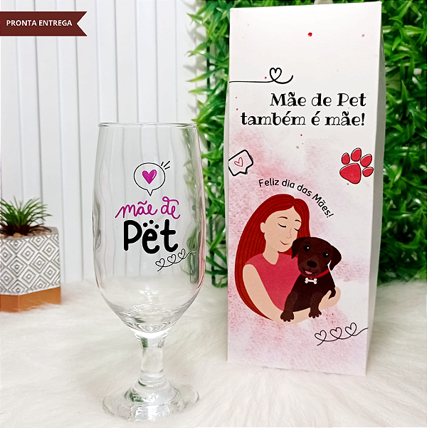 Dia das Mães - Taça Floripa Cerveja + Caixa presente Mãe de Pet