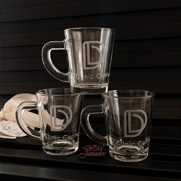 Kit 6 xícaras Pain personalizada - Jateada