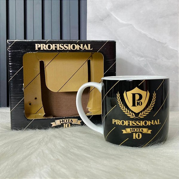 Caneca Profissional Nota 10 com Caixa Presente – Ideal para Reconhecer e Homenagear Grandes Profissionais