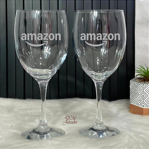 Taça Imperatriz para vinho personalizadas - Jateadas