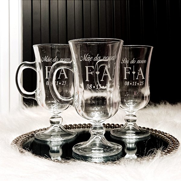 Caneca capuccino de Vidro personalizado