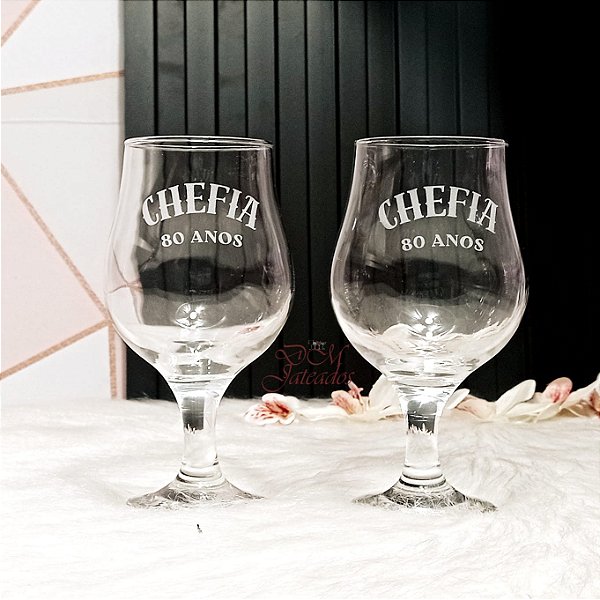 Taça Dublin cerveja personalizada com jateamento