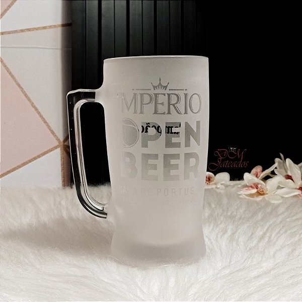 Caneca para chopp Taberna 600 ml - Jateamento total