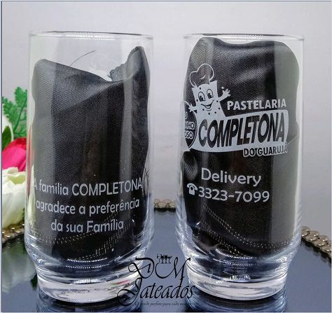 Copo Light para Água/Suco personalizado com jateamento