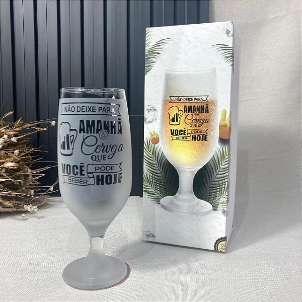 Kit - Caixa Individual + 1 Taças Floripa - Não deixe para amanhã