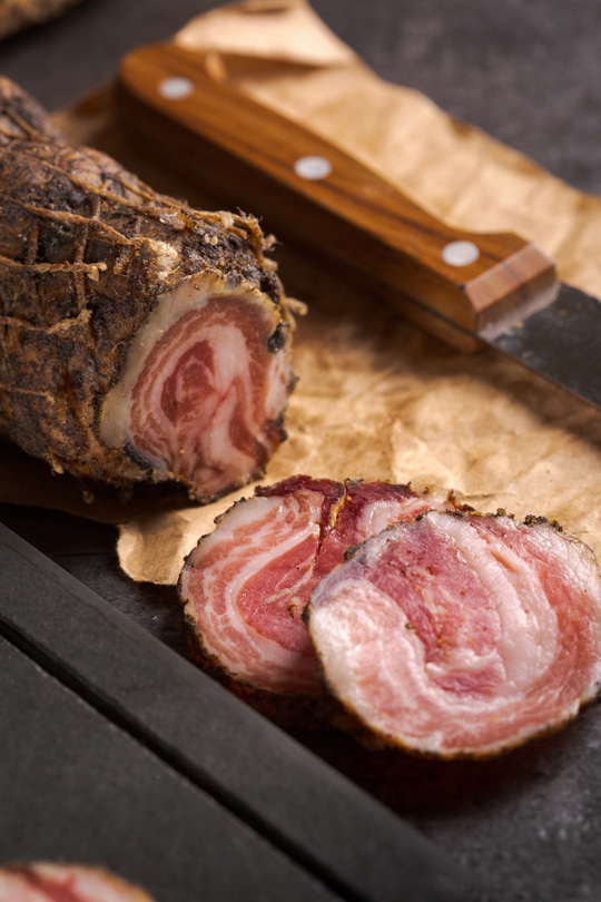 Panceta Arrotolata Italiana Maturada fatiada 🇮🇹 - 100g