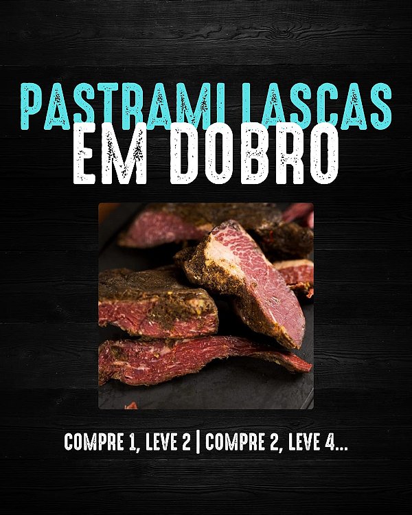 Pastrami Lascas 500g em Dobro