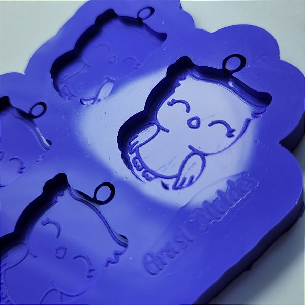 Molde de silicone Coruja