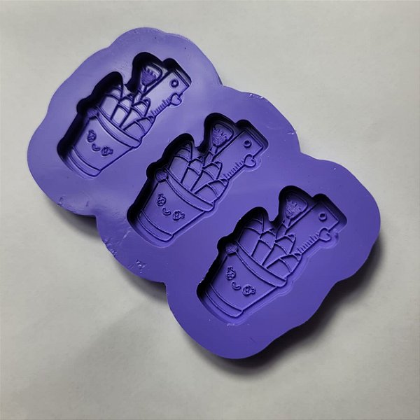 Molde de silicone para resina  vaso lapis Profressor