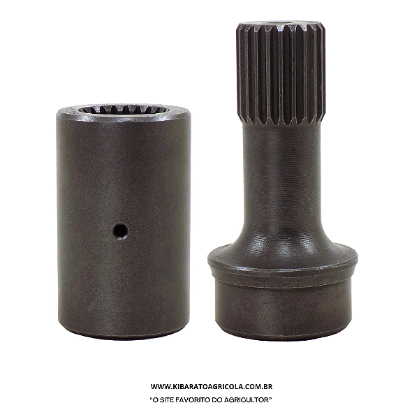 LUVA + PONTEIRA 22 ESTRIA CARDAN  TRACAO JOHN DEERE  5303/ 5403 / 5600 / 5700 / 5605 / 5607 / 5055 /5060/  5065 / 5075/ 5078 / 5080 / 5085 / 5090