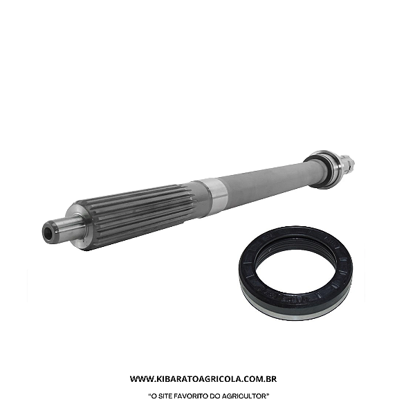 EIXO TOMADA DE FORÇA (615MM) COM RETENTOR K7 TRATOR MF 265/275/283/290/4265/4275/4283/4290