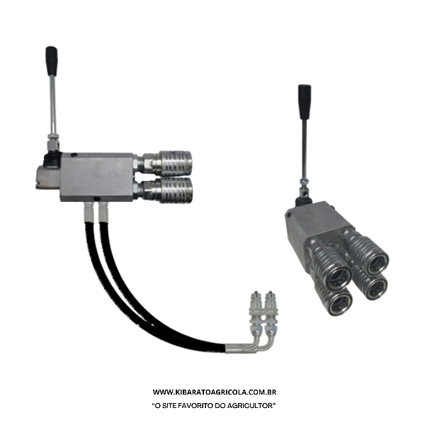KIT COMANDO DUPLO/TRIPLO TRATOR MF/VALTRA/JOHN DEERE/CASE/NEW HOLLHANDO - TODOS