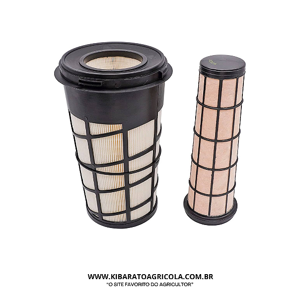 KIT FILTRO EXTERNO E INTERNO TRATOR JOHN DEERE 5055E/5065E/5075E MODERNO