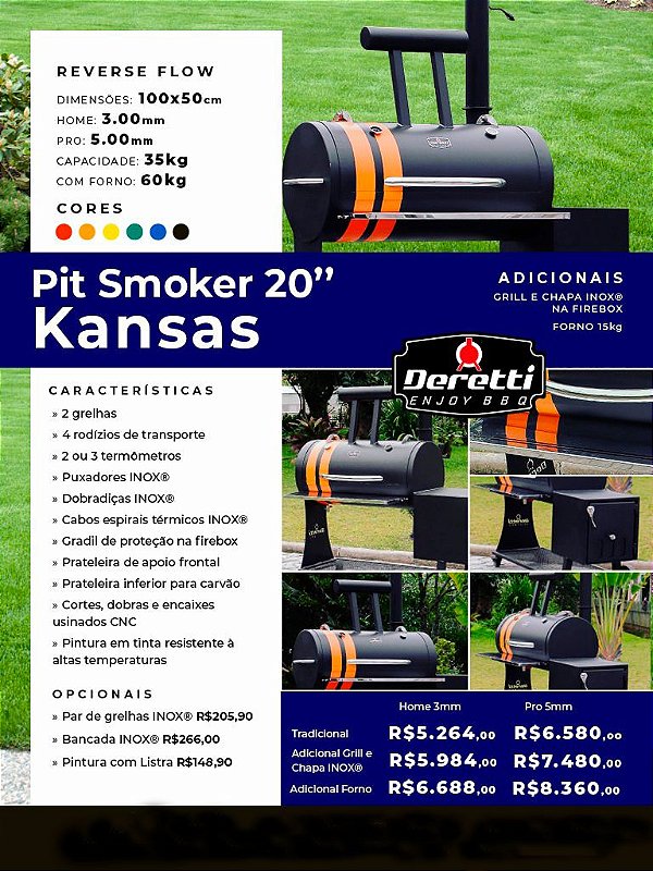 Pit Smoker 20" - Kansas