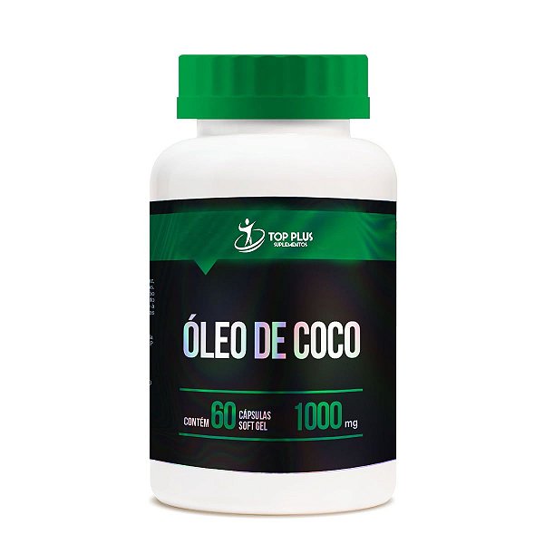 Óleo de Côco - 1000mg - 60 Cápsulas Sotgel - Top Plus - Top Plus  Suplementos - A loja dos seus suplementos