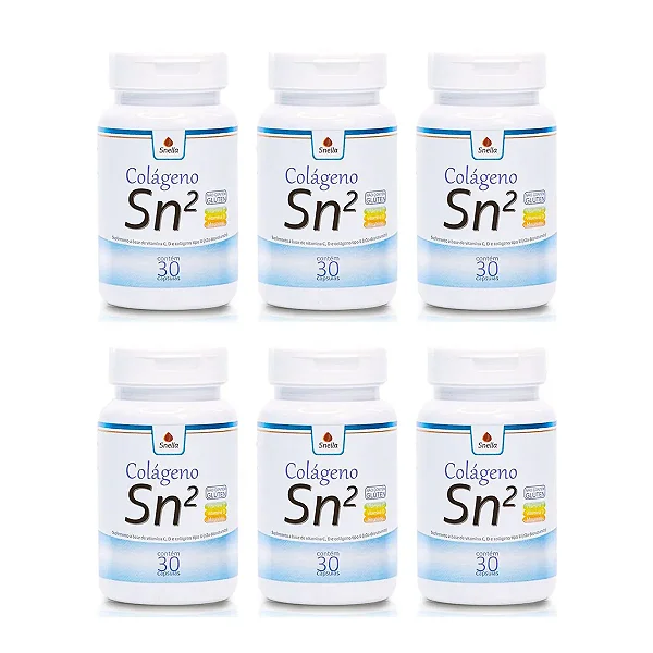 Colágeno Sn2 em Cápsulas - Kit c/ 6 Potes