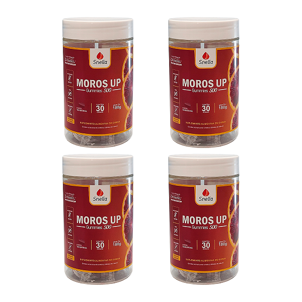Moros Up Gummies - Sabor Tangerina - 4 Potes