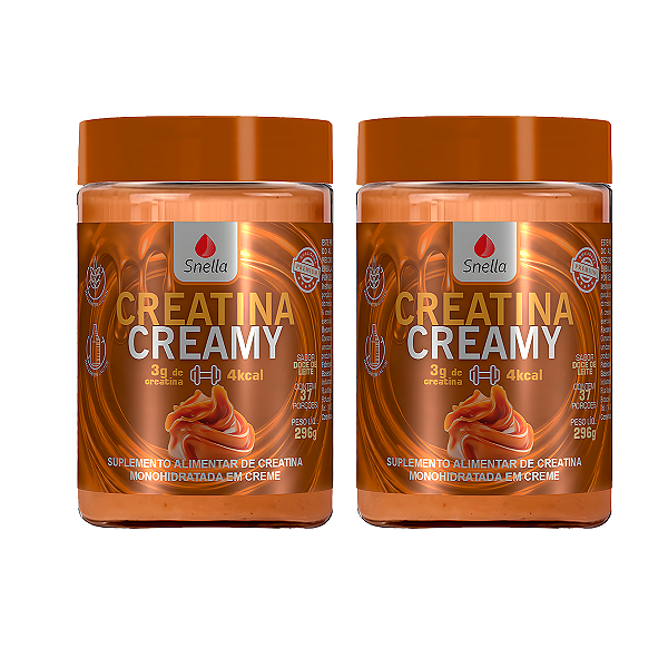 Creatina Creamy - Sabor Doce de Leite Kit c/ 2 Potes