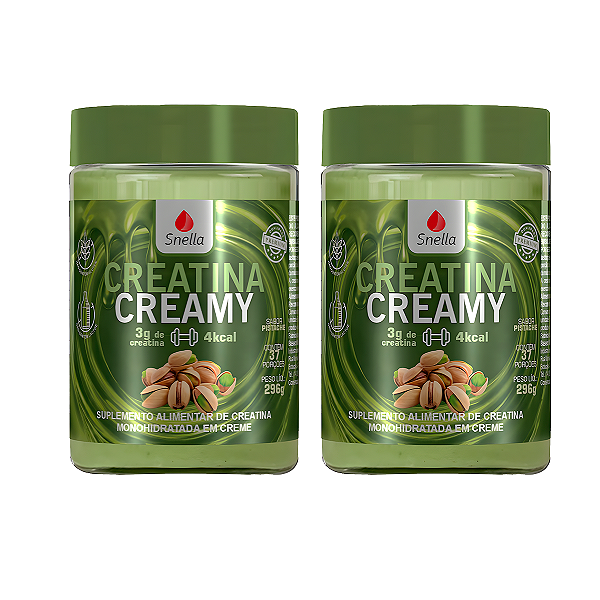 Creatina Creamy - Sabor Pistache Kit c/ 2 Potes