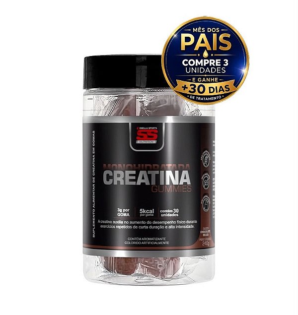 Creatina Gummies SS Nutrition - Sabor Chocolate Belga