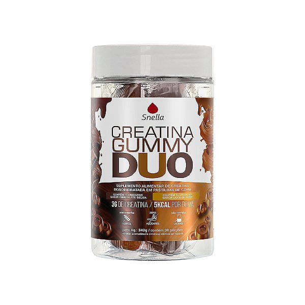 Creatina Gummies - Sabor Chocolate Belga + Doce de Leite