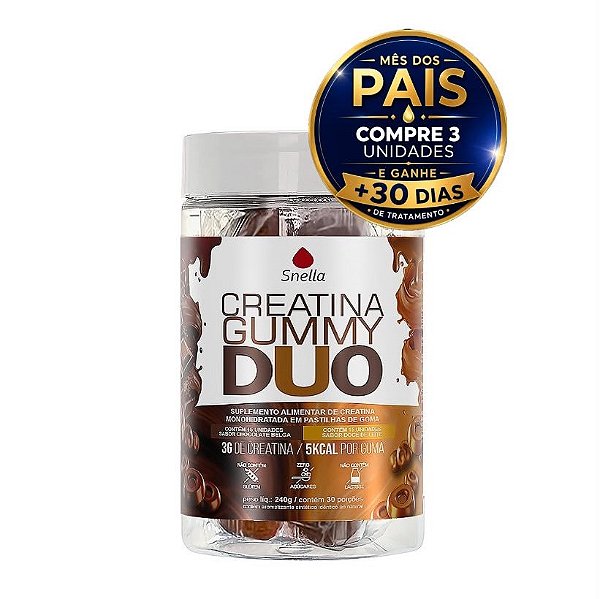 Creatina Gummies - Sabor Chocolate Belga + Doce de Leite