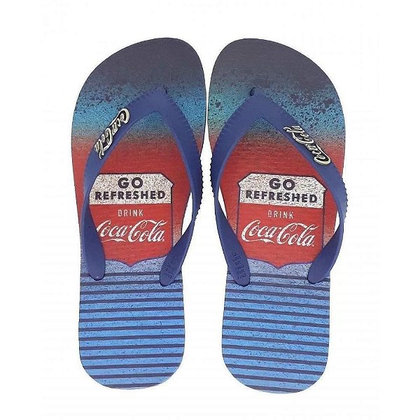 Chinelo Coca-Cola Estampa Berlin