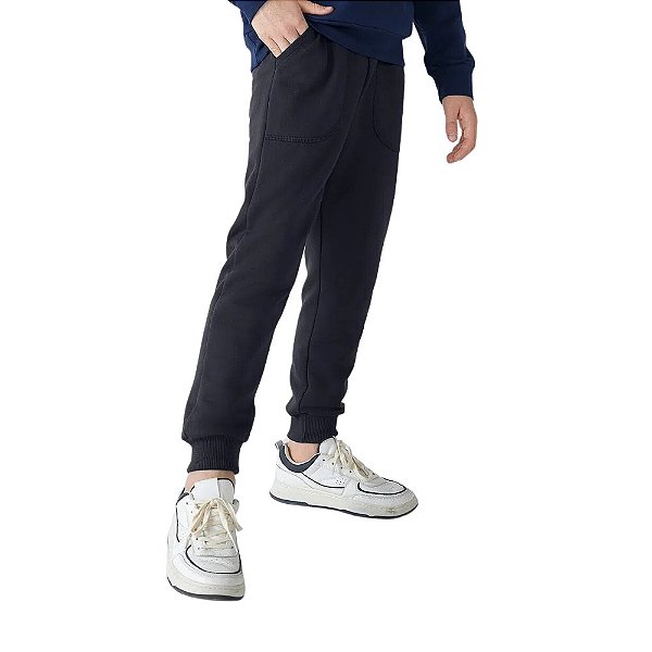 Calça Hering Kids Moletom Básico Menino