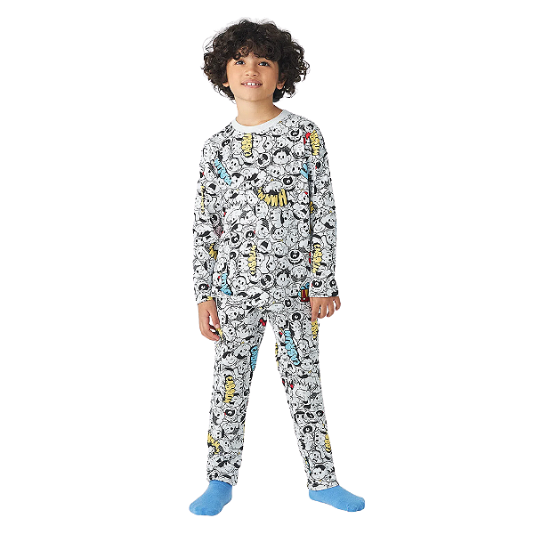 Pijama Hering Turma Da Mônica Estampado Infantil Menino