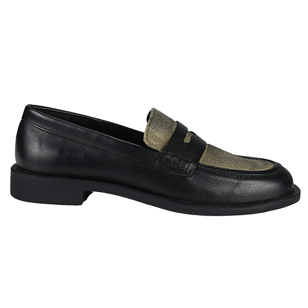 Mocassim Via Paula Loafer Em Couro Feminino