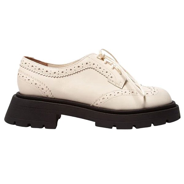 Sapato Mocassim Santa Lolla Couro Cadarço Tratorado Feminino