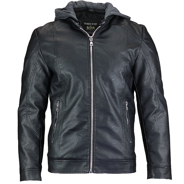 Jaqueta Broken Rules Resinada Com Capuz Masculina