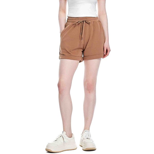 Short Facinelli Malha Cós Com Cordão Feminino