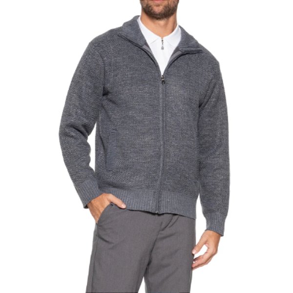 Casaco Broken Rules Forrado Gola Alta Com Zíper Inteiro Masculino