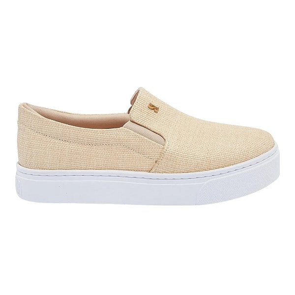 Tênis Santa Lolla Slip On Palha Natural Feminino