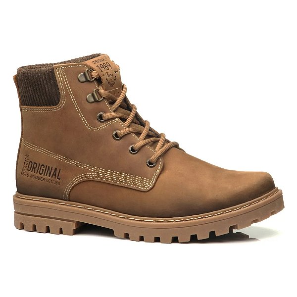 Bota Pegada Jungle Em Couro Latego Robusta Masculina