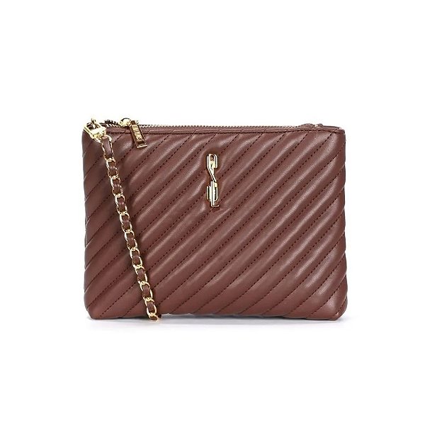 Bolsa Santa Lolla Soft Transversal Marrom Cocoa