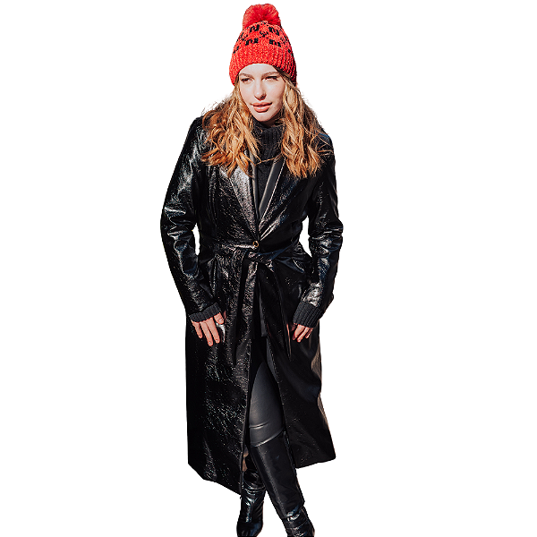Casaco Trench Coat Charry com Pences