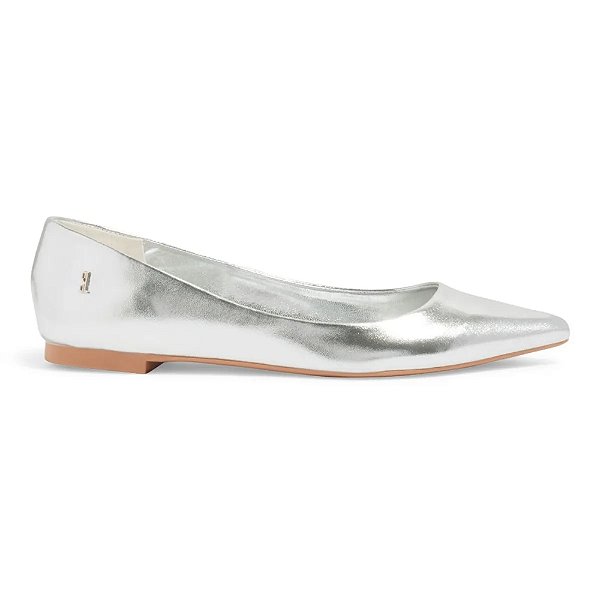 Sapatilha Santa Lolla Metalizada Ecowear Bico Fino Prata Feminino