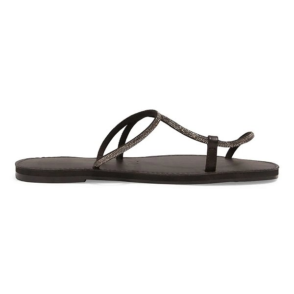 Rasteira Santa Lolla Strass Atanado Pu Feminino